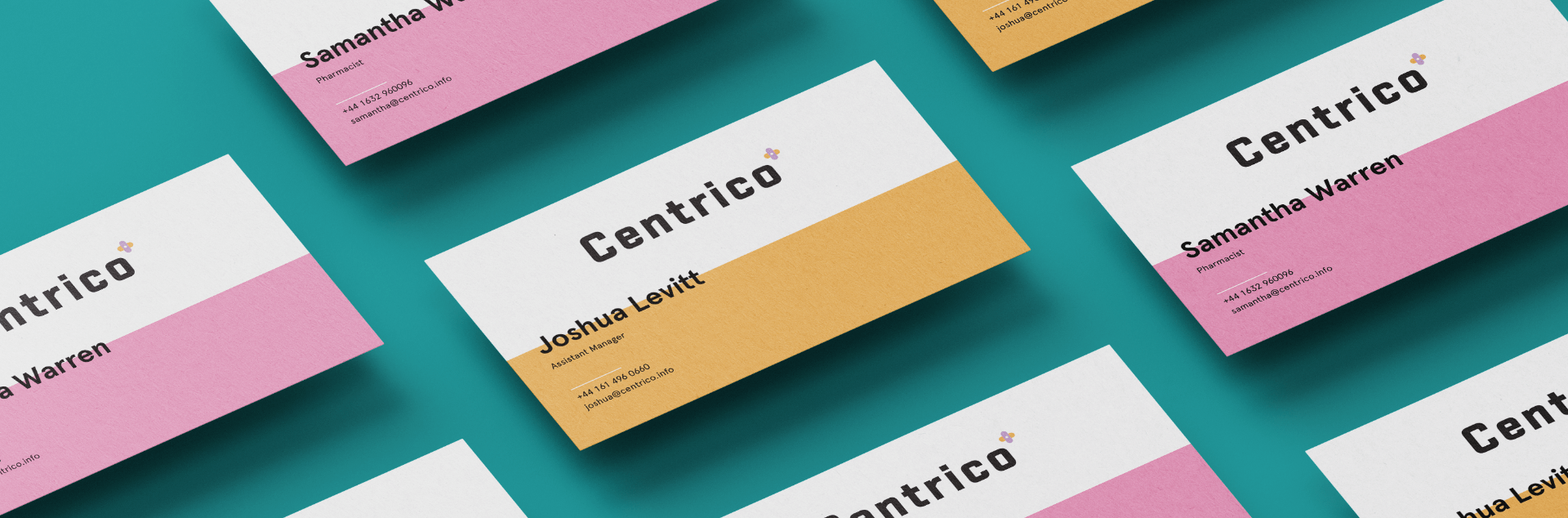 Pharma company business card design