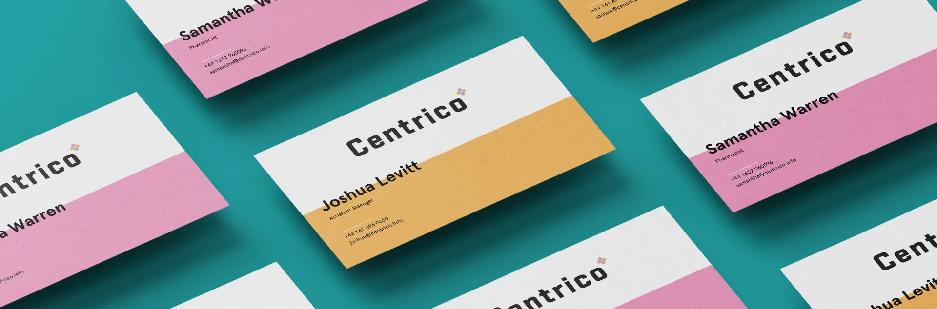 Pharma company business card design