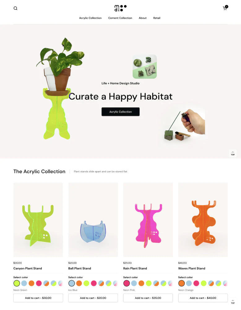 website preview
