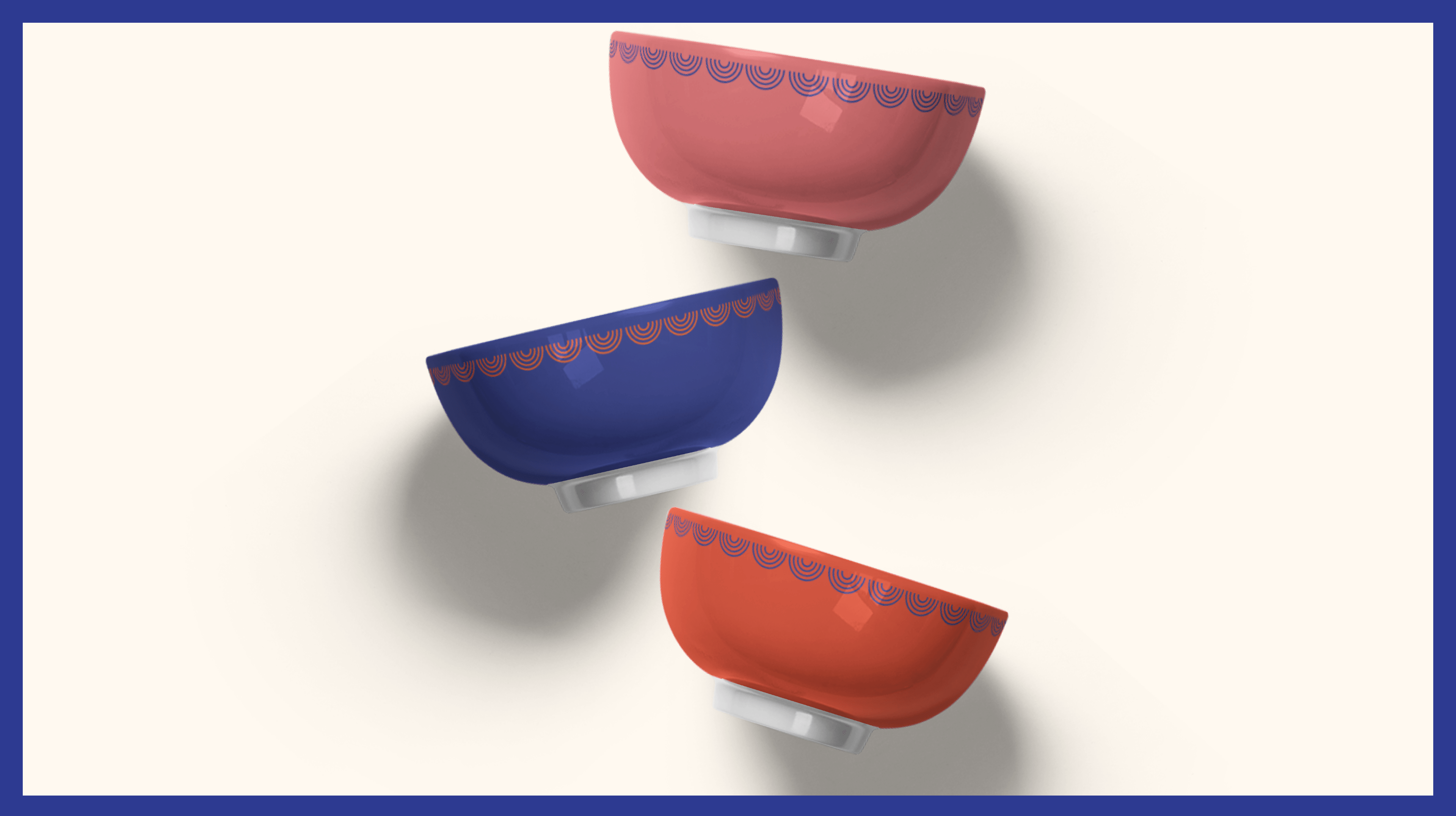Asian restaurant bowl branding