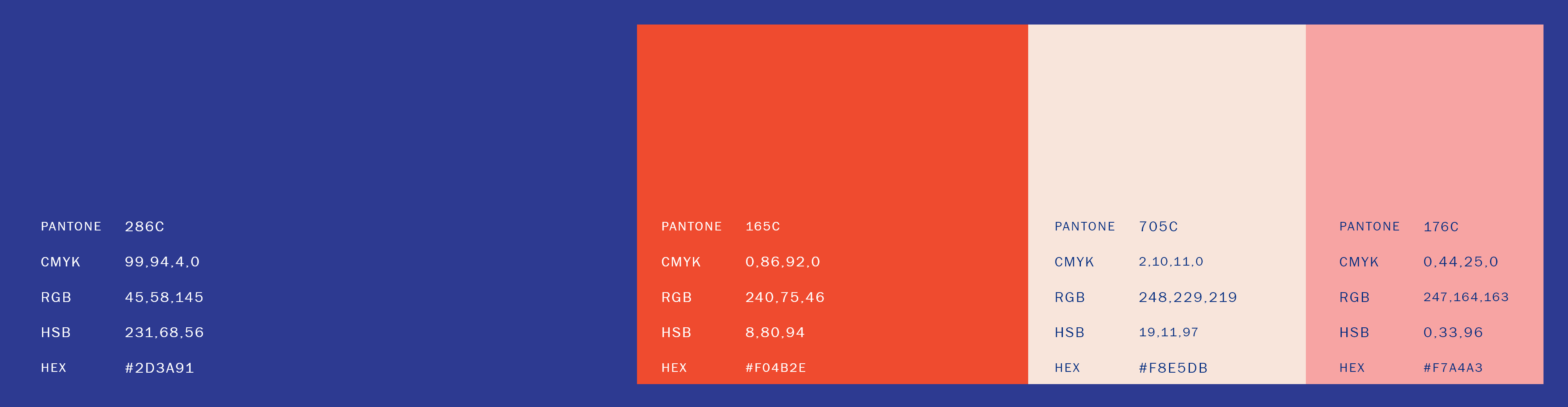 Color palette for asian restaurant